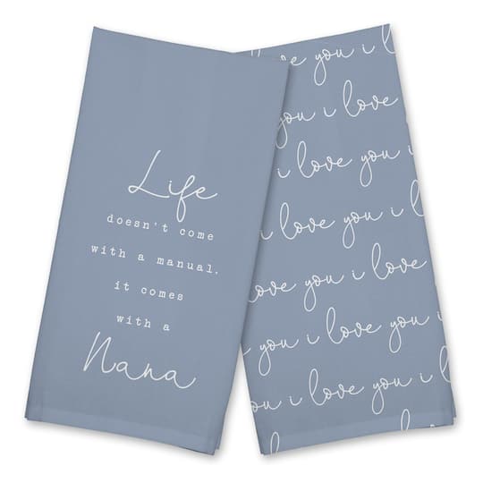 Life Comes with a Nana Cotton Twill Tea Towel Set